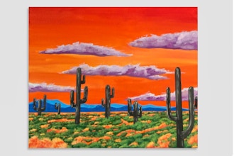 Paint and Sip - Desert Sunrise